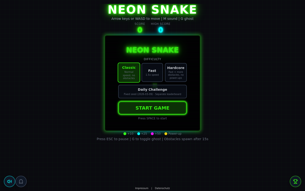 Snake screenshot