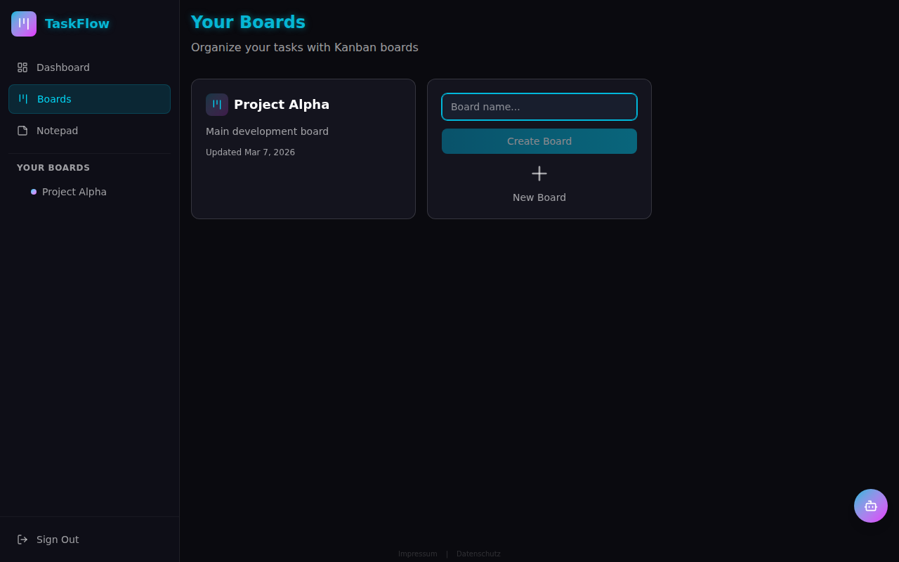 TaskFlow screenshot